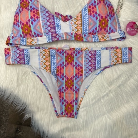 NWT Raisins Mai Tai Cheeky Fit Bikini Set size Small - Picture 2 of 10